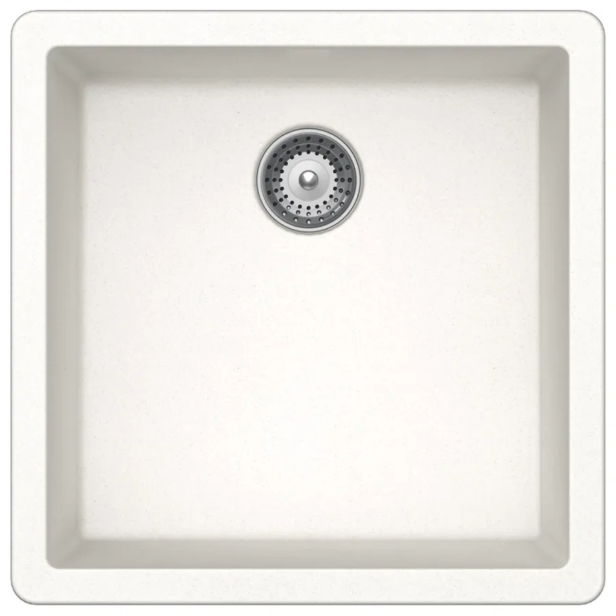 Quartz Laundry Sink - White