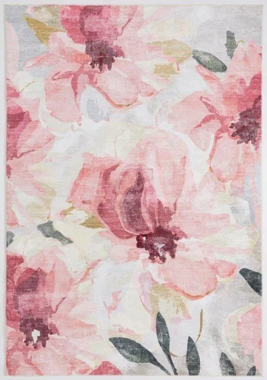 Mella 160cm x 230cm Flower Design Rugs - Lily Rose by Interior Secrets - AfterPay Available