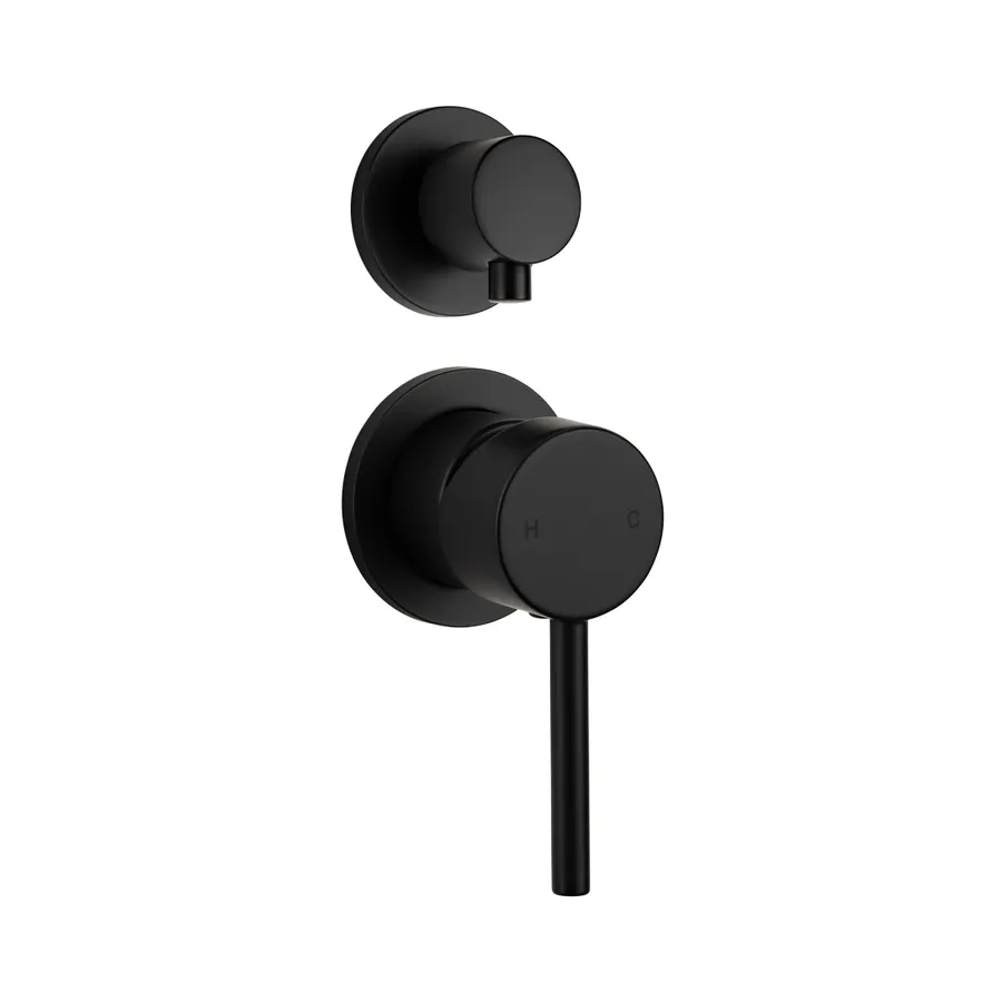 Elysian Shower Top Diverter - Matte Black