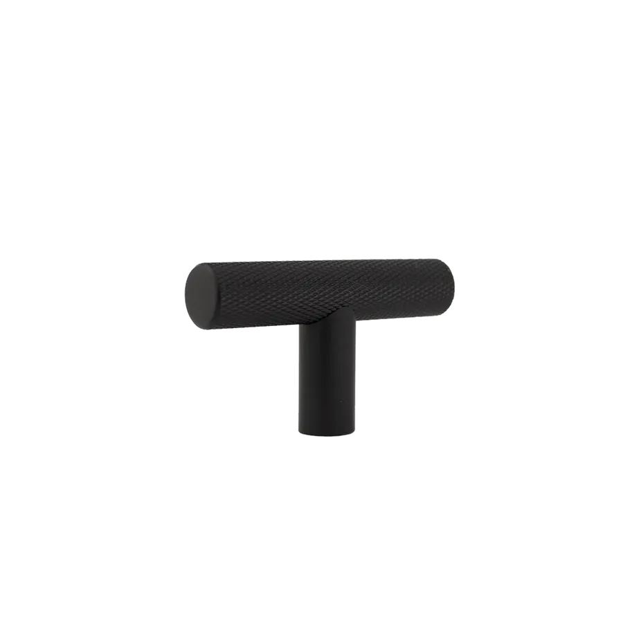 Tezra Textured Cabinetry T Pull • Matte Black