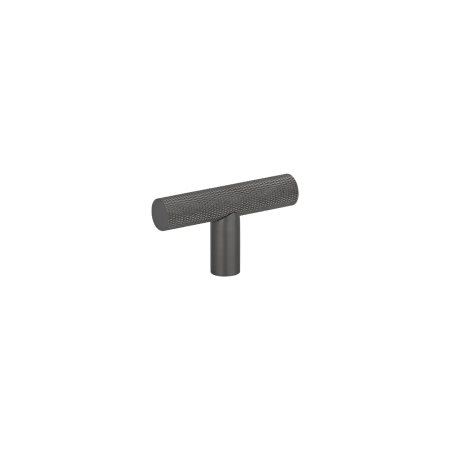 Tezra Textured Cabinetry T Pull • Brushed Gunmetal