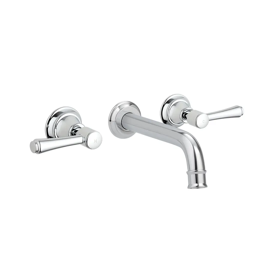 Kingsley Assembly Taps & Spout Set - Chrome