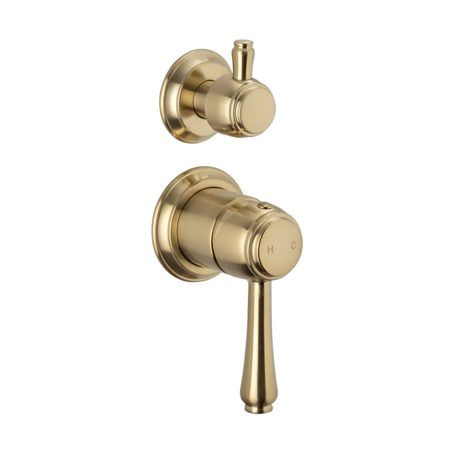 Kingsley Shower Top Diverter  - Brushed Brass