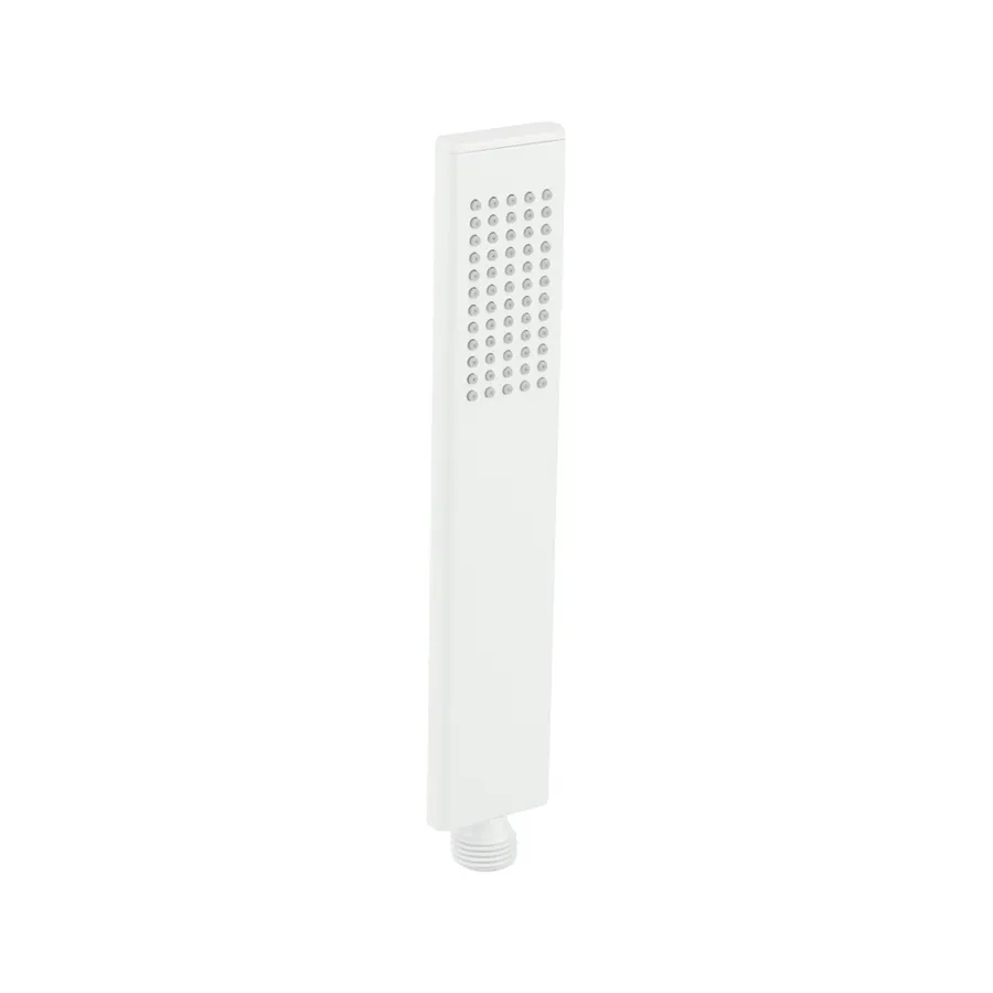 Rounded Rectangle Hand Shower - White