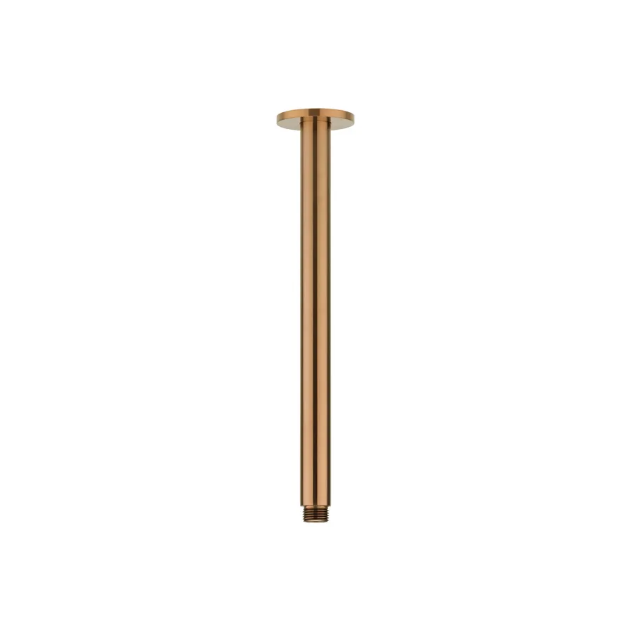 Shower Dropper Round 300mm - Brushed Copper