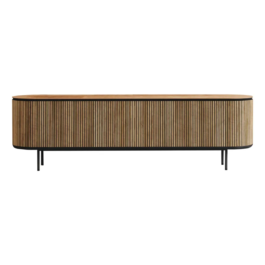 Monaco Entertainment Unit 200cm in Reclaimed Teak