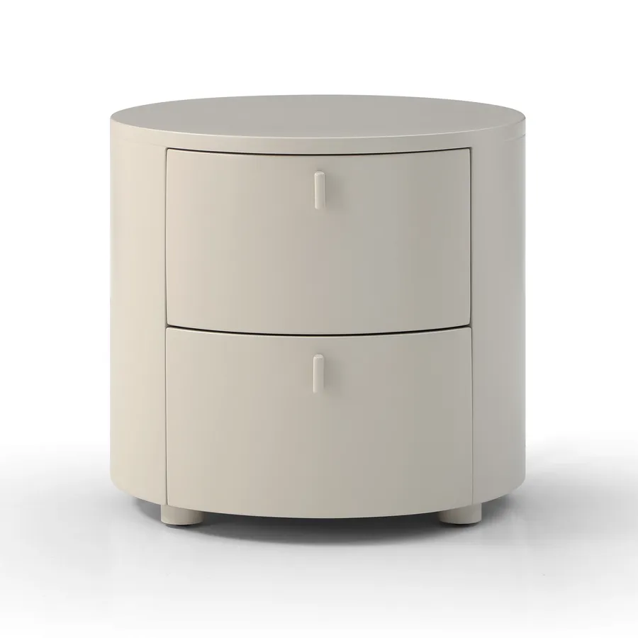 Sims Round Bedside Table