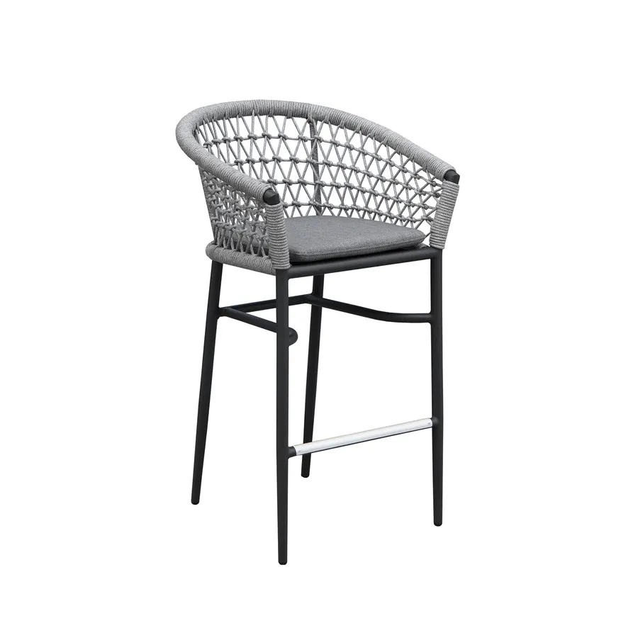 Praha1. Barstool Silver Fishnet