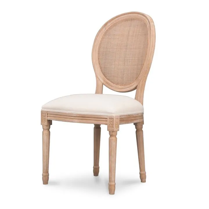 Set of 2 - Lenora Elm Dining Chair - Light Beige by Interior Secrets - AfterPay Available