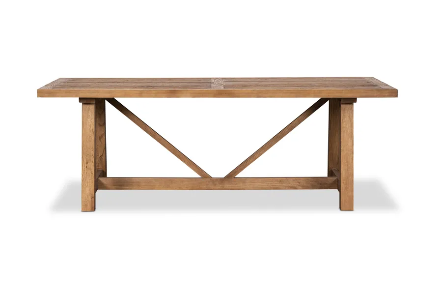 Montana 220cm Coastal Dining Table, Oak Recycled Elm, by Lounge Lovers