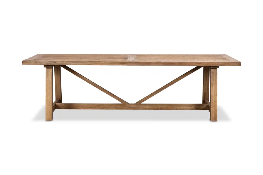 Montana 270cm Coastal Dining Table, Oak Recycled Elm, by Lounge Lovers