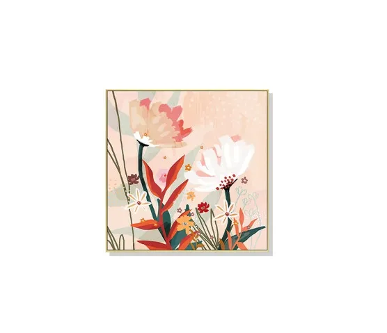Native Floral Blooms Wall Art Canvas 4 sizes available 50cm x 50cm