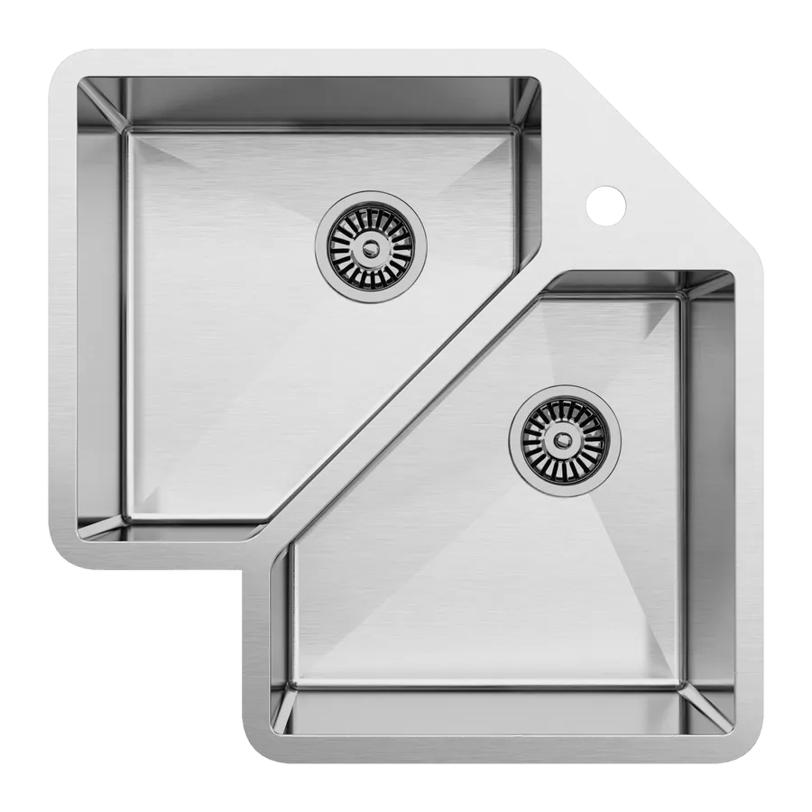 Buildmat Ella Corner Double Bowl Sink