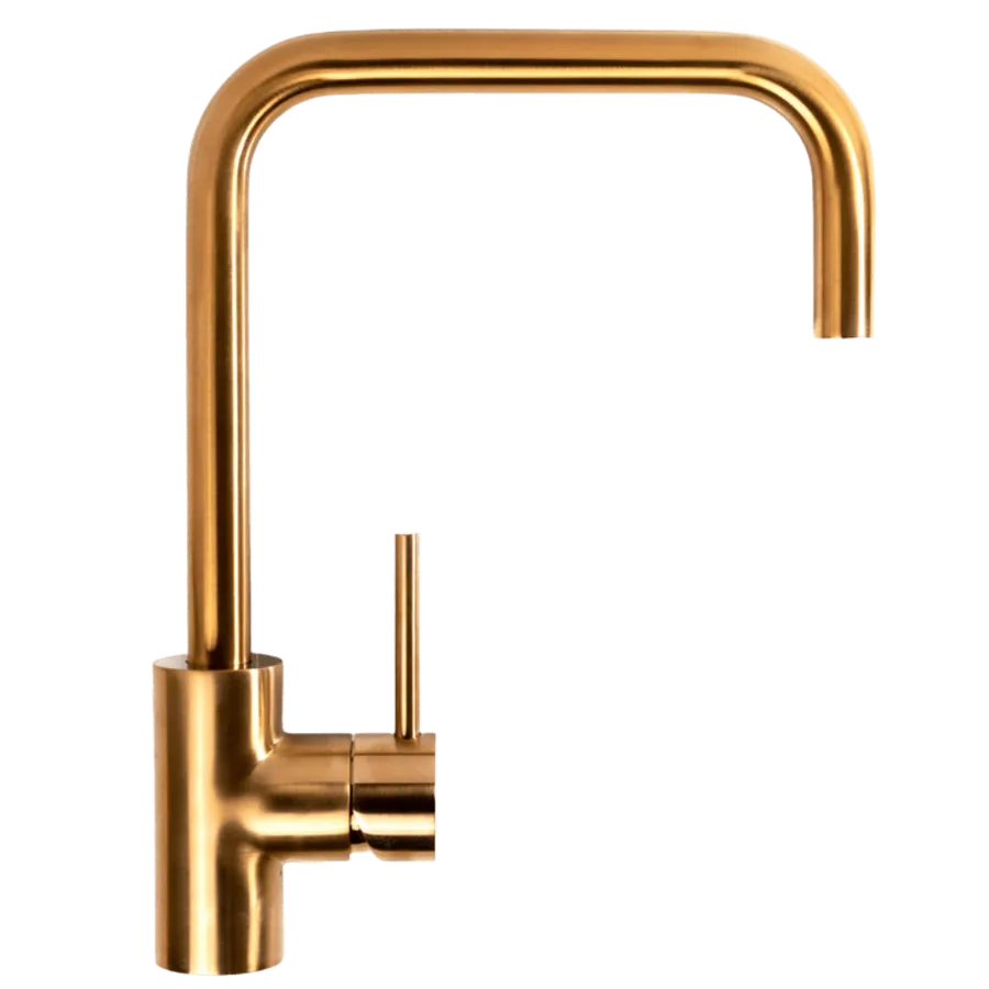 Buildmat Charlotte Brushed Copper Square Mixer