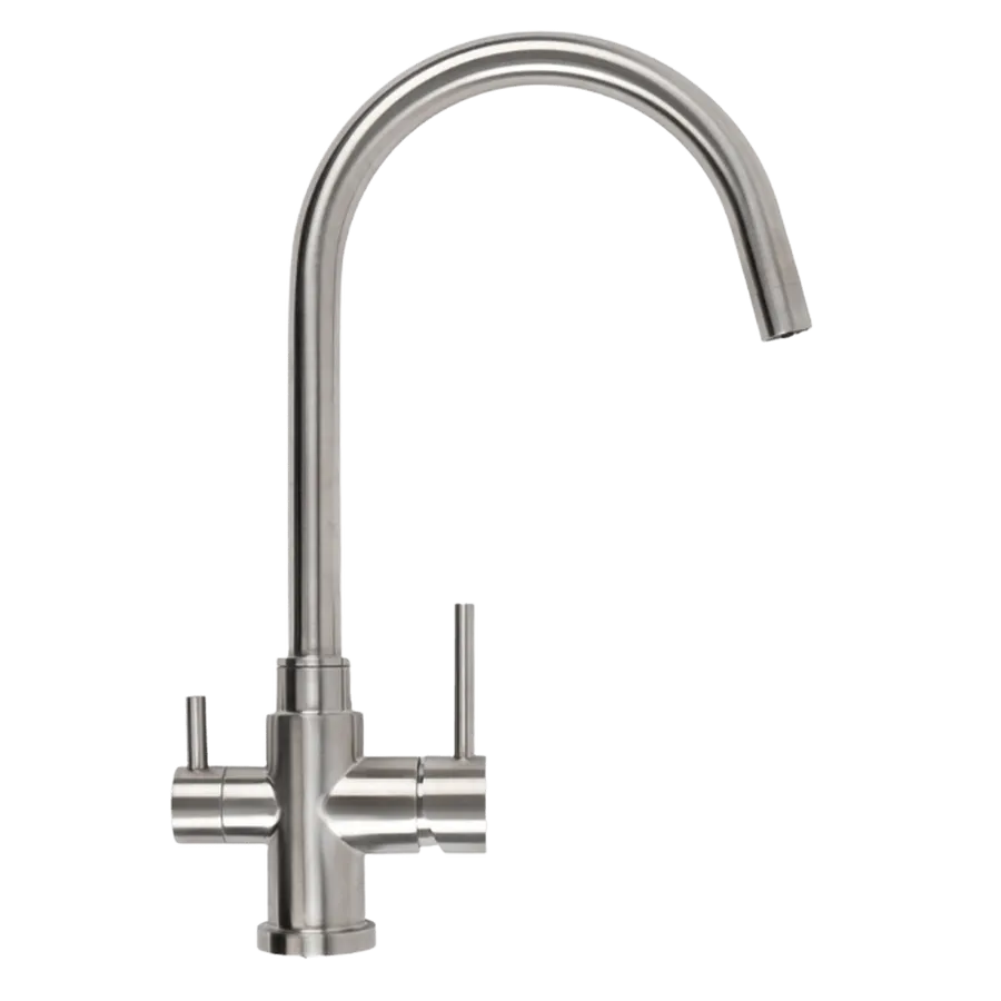 Buildmat Fleta Brushed Stainless Steel 3 Way Filter Water Tap