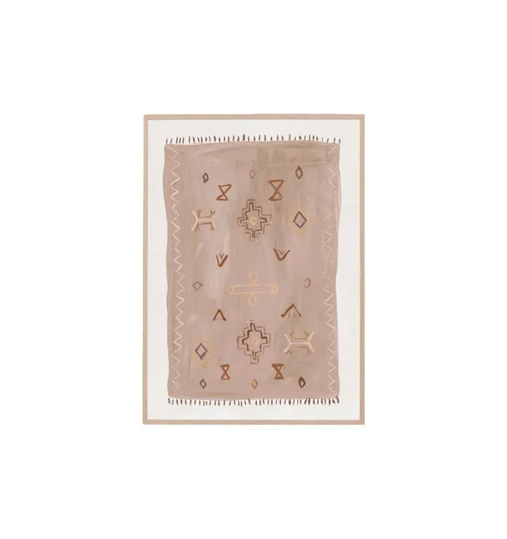 Vintage Rug I Wall Art Print - Sand by Interior Secrets - AfterPay Available