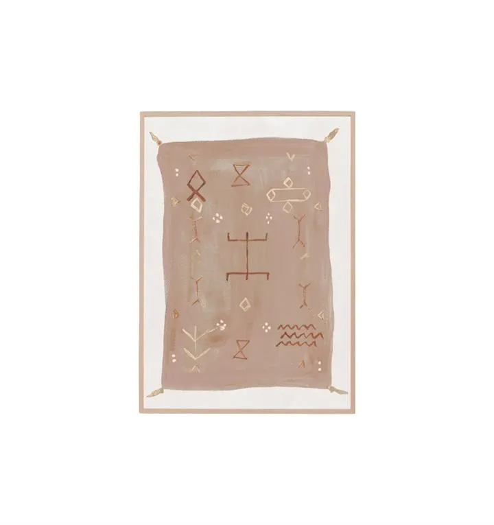Vintage Rug II Wall Art Print - Sand by Interior Secrets - AfterPay Available