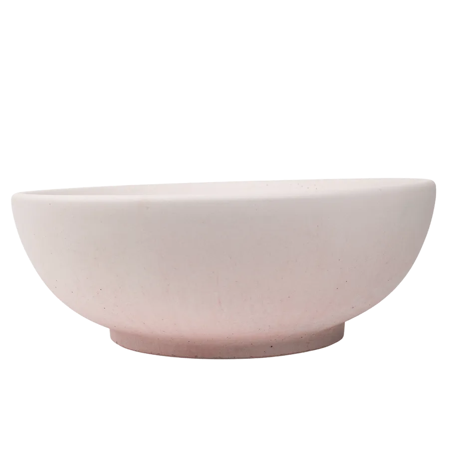 Buildmat Alden Champagne Pink Circle Concrete Basin