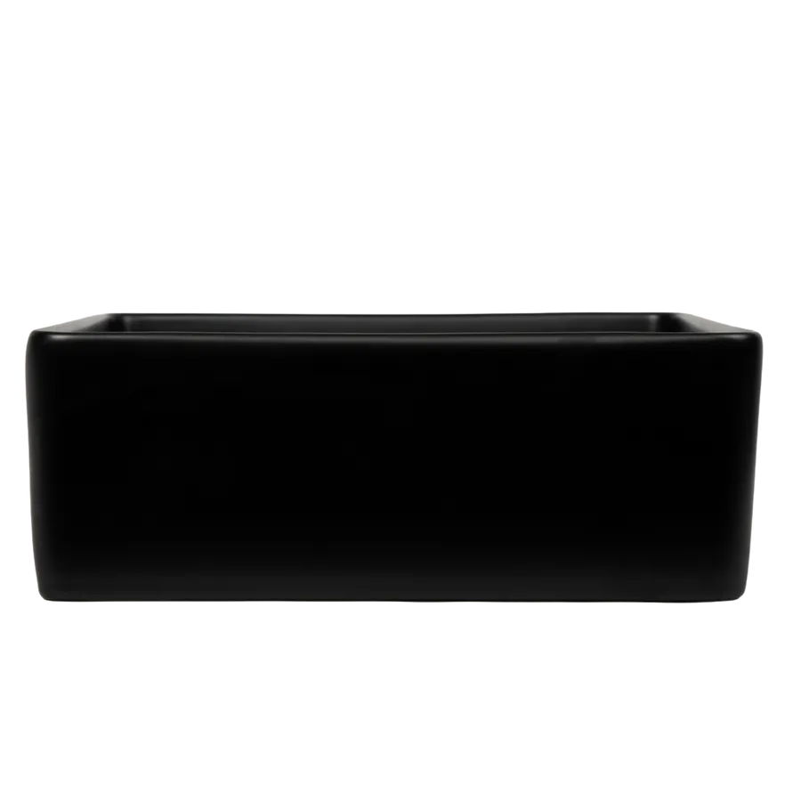 Buildmat Spica Matte Black Square Basin