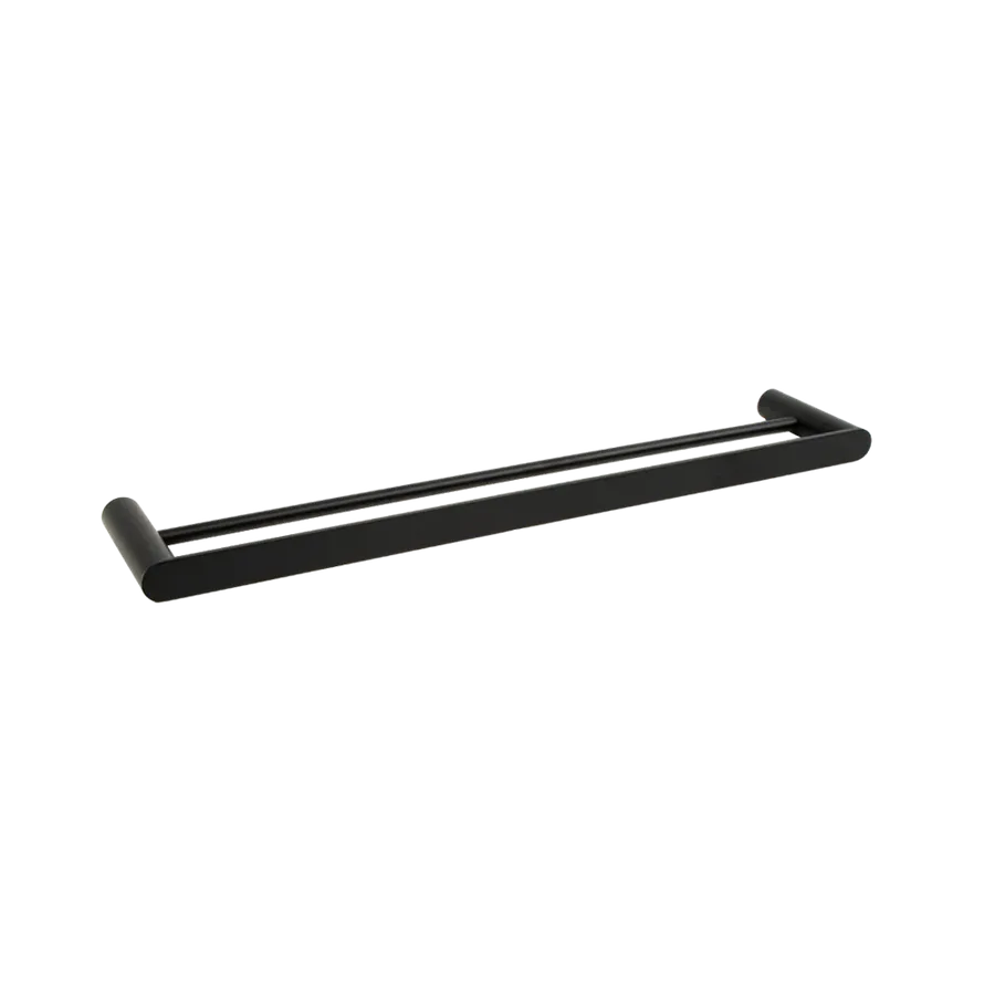 Buildmat Ascari Matte Black 600 Double Towel Rail