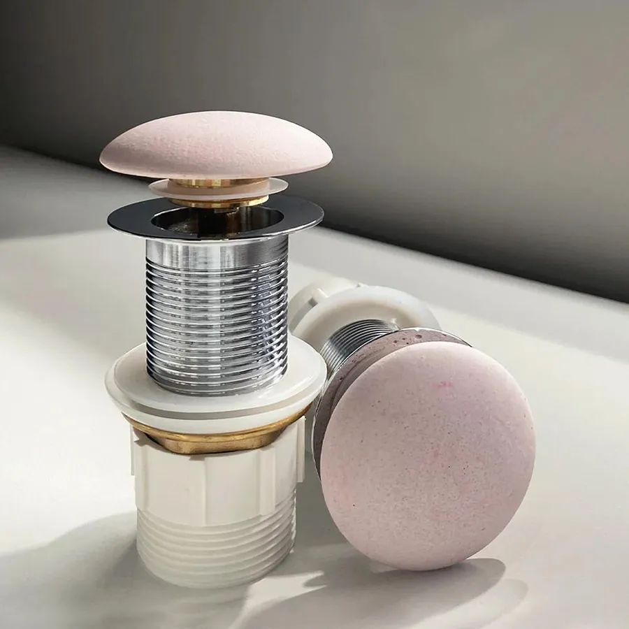 Buildmat Concrete Champagne Pink Pop Up Waste