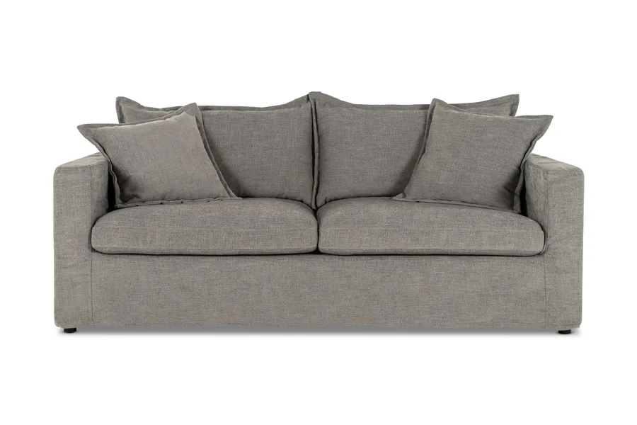 Haven Coastal 3 Seat Sofa Bed, Grey, by Lounge Lovers