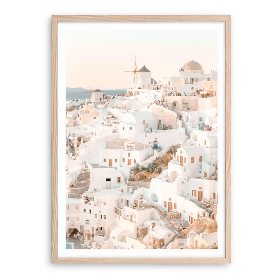 Santorini Sunset I Photo Art Print