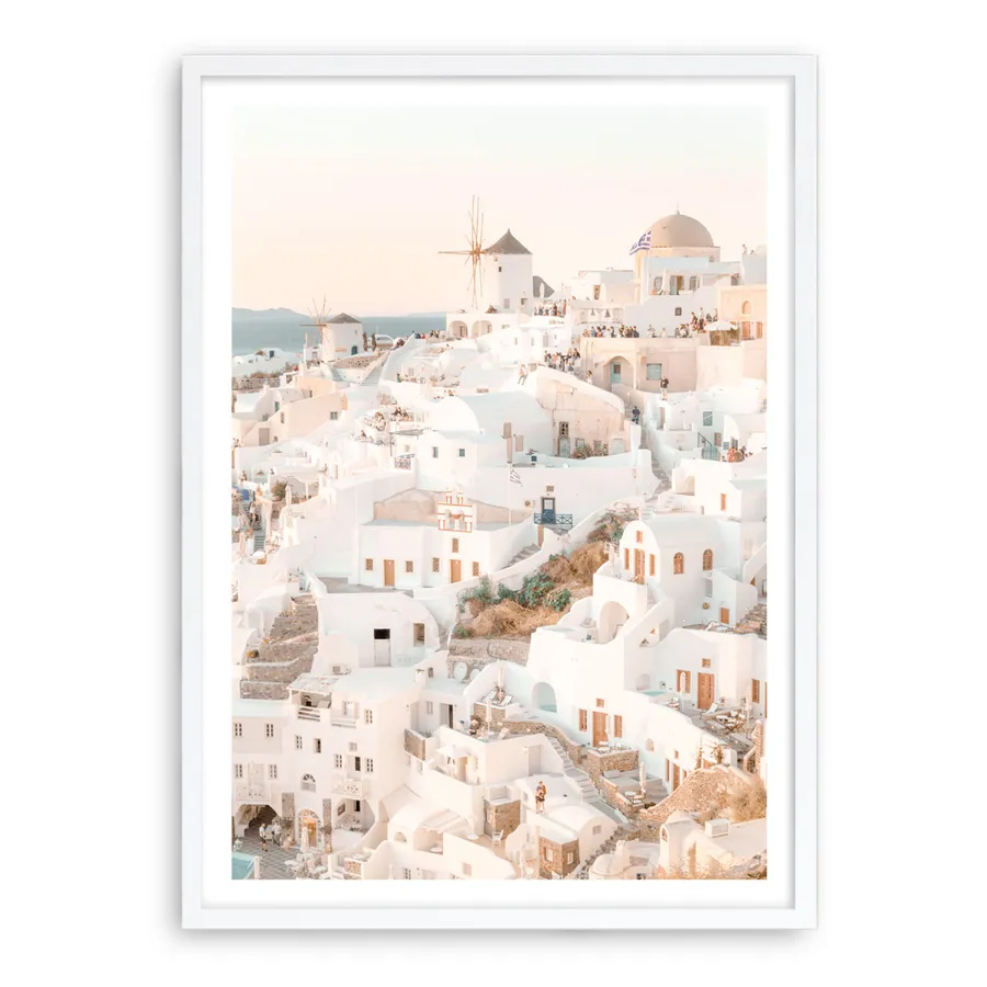 Santorini Sunset I Photo Art Print