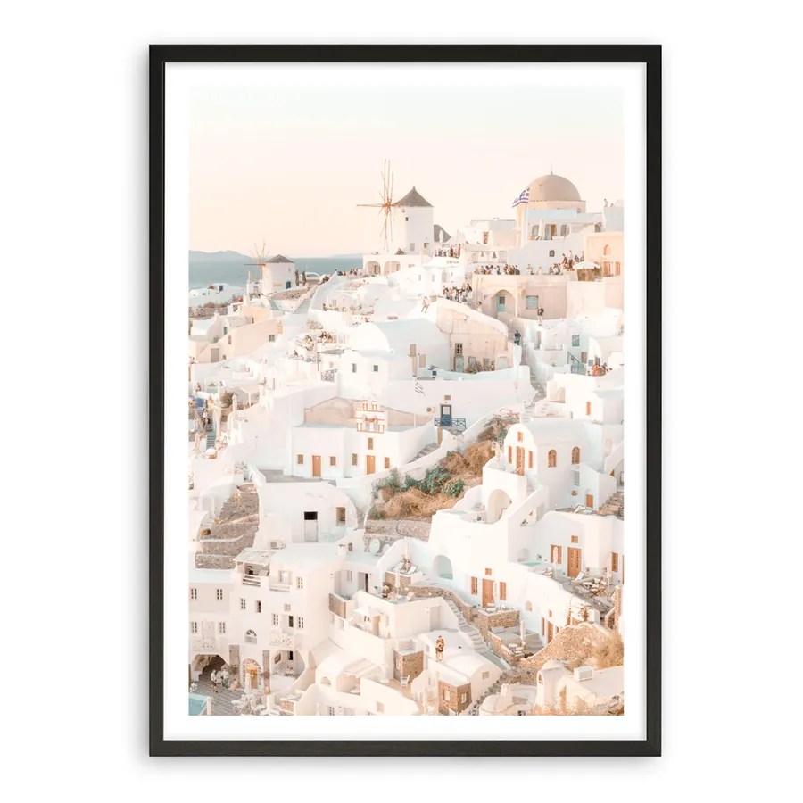 Santorini Sunset I Photo Art Print