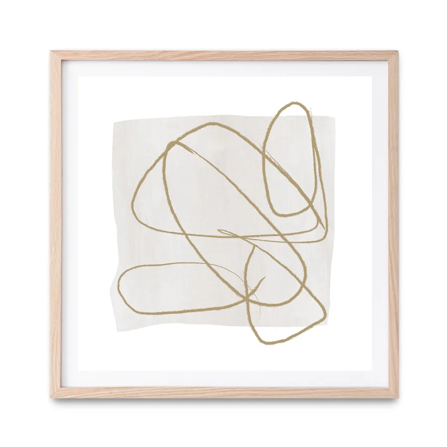 Touch (Square) Art Print