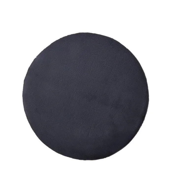 Pony Polyester 180cm Round Rug - Dark Grey by Interior Secrets - AfterPay Available