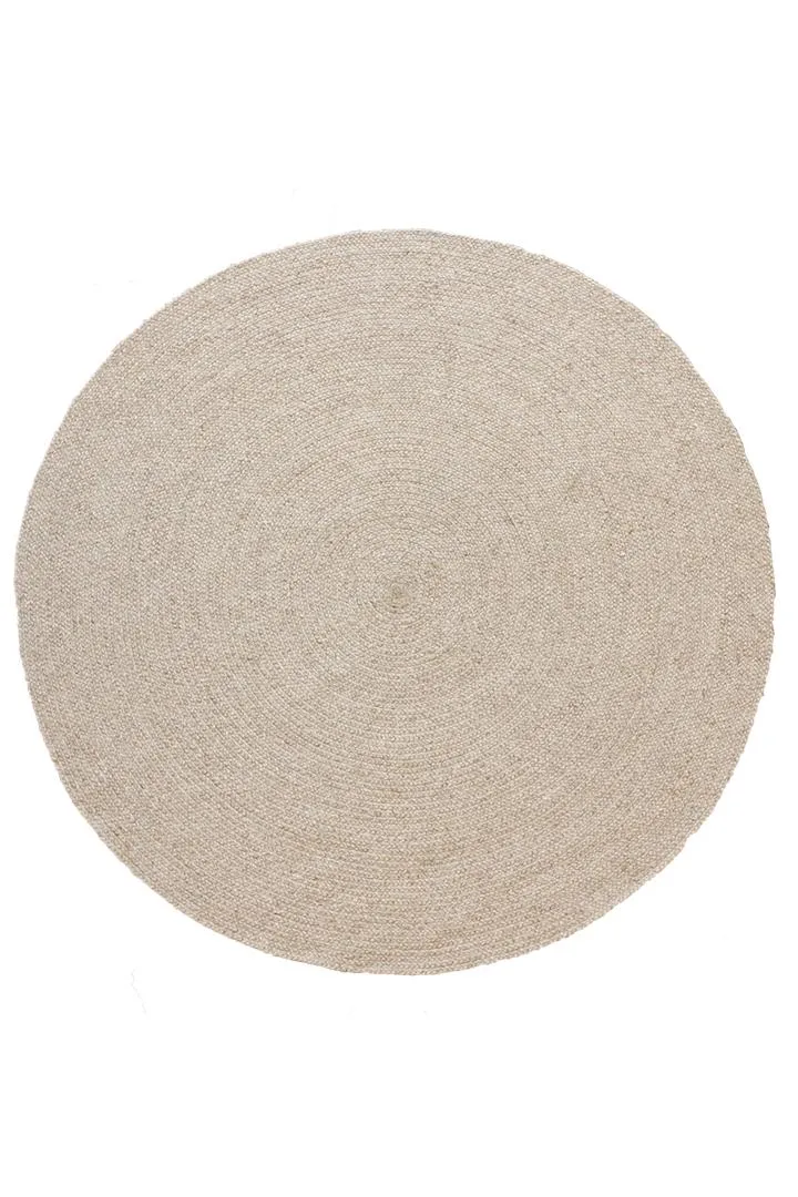 Baya Tairua 180 cm Wool Round Rug - Natural Straw by Interior Secrets - AfterPay Available