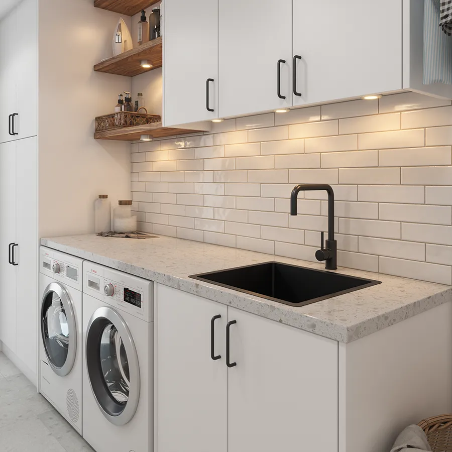 Buildmat Brushed  Gunmetal Penny 510x450 Single Bowl Sink