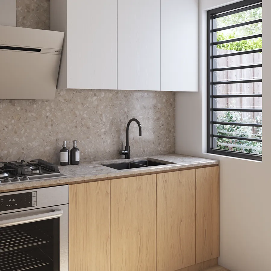 Buildmat Brushed Gunmetal Clara 595x450 Single & Mini Bowl Sink