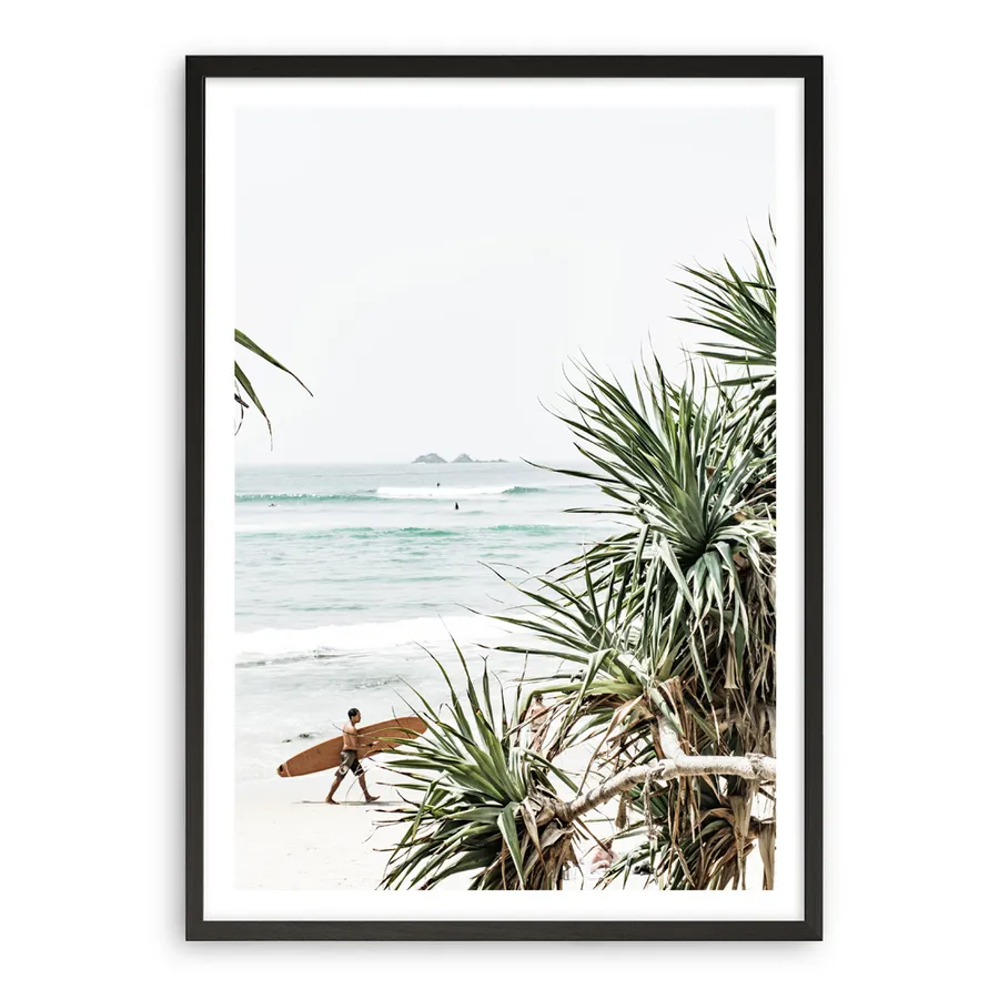 Byron Bay Longboarder Photo Art Print