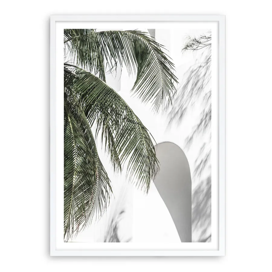 Tropical Palm Villa Photo Art Print