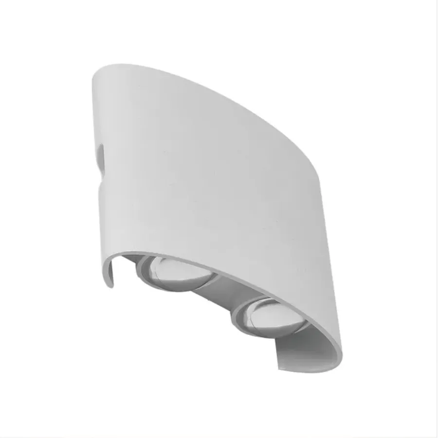 White Vencha Opula 4 Light LED Up/Down Wall Light IP54 Warm White