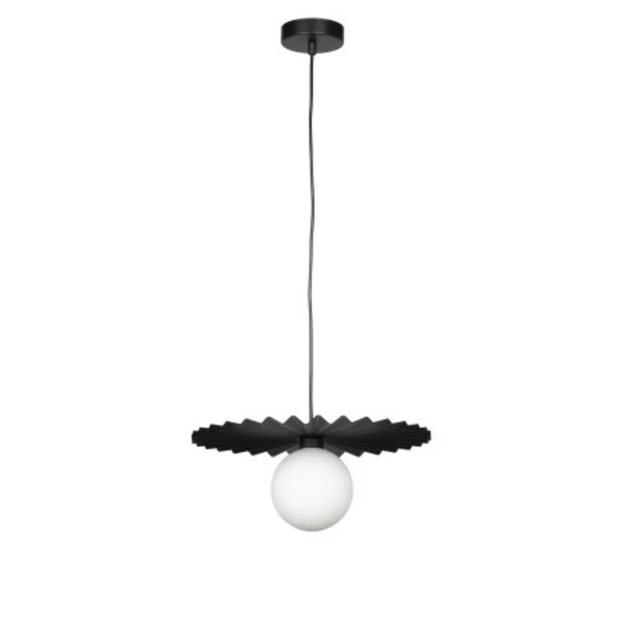 Black Nora Living Volant Pendant Light (G9) Medium