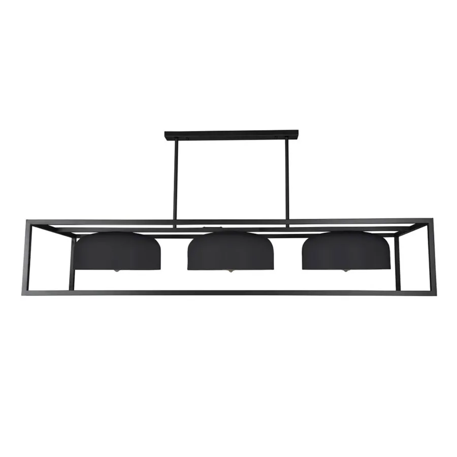 Nora Living Lusso 3 Light Pendant (E27) Black