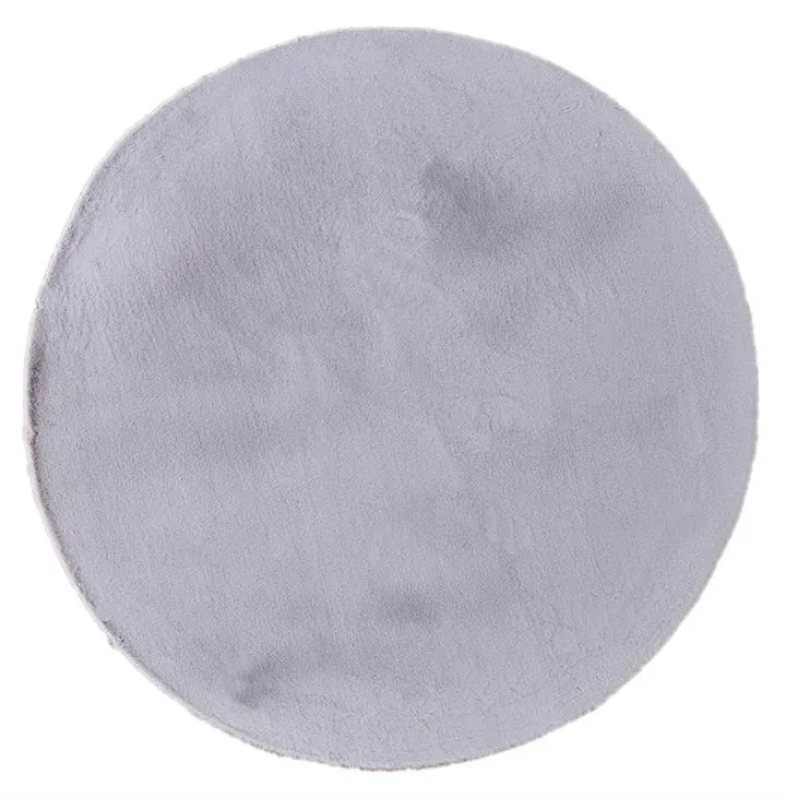 Pony Polyester 180cm Round Rug - Gris by Interior Secrets - AfterPay Available