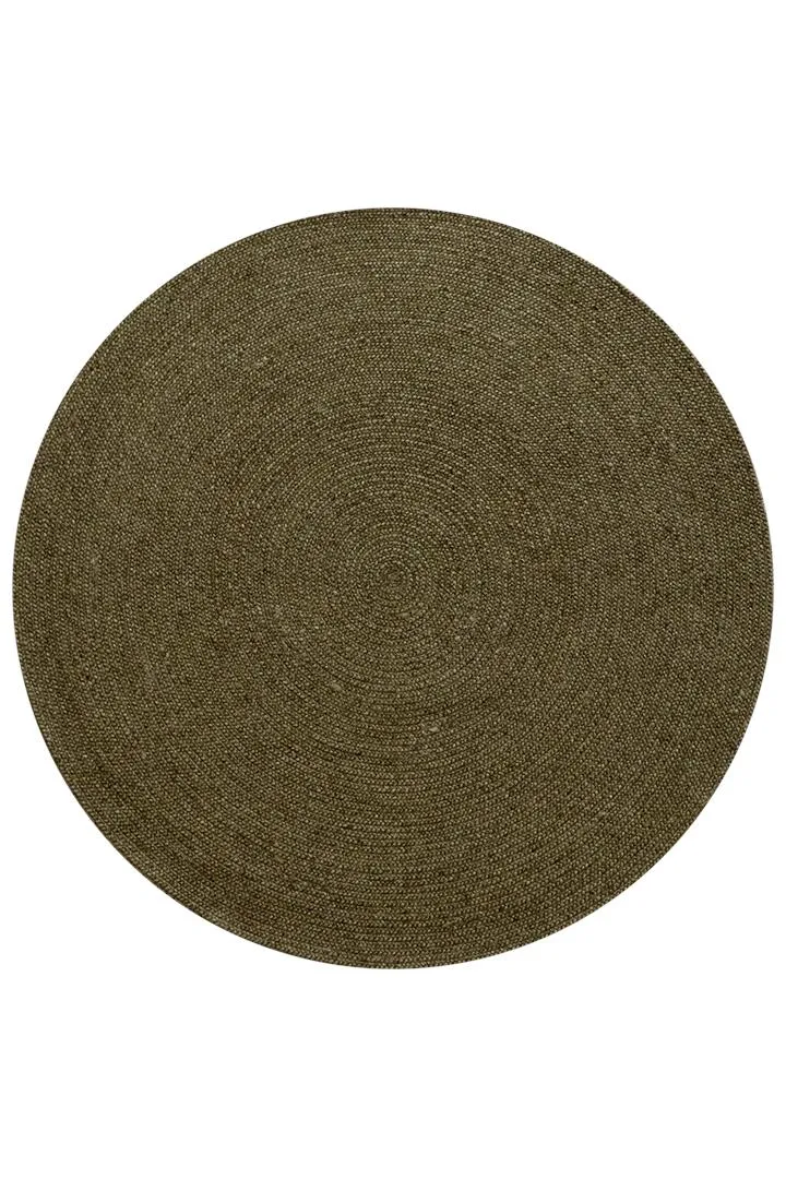 Baya Tairua 180 cm Wool Round Rug - Moss Green by Interior Secrets - AfterPay Available