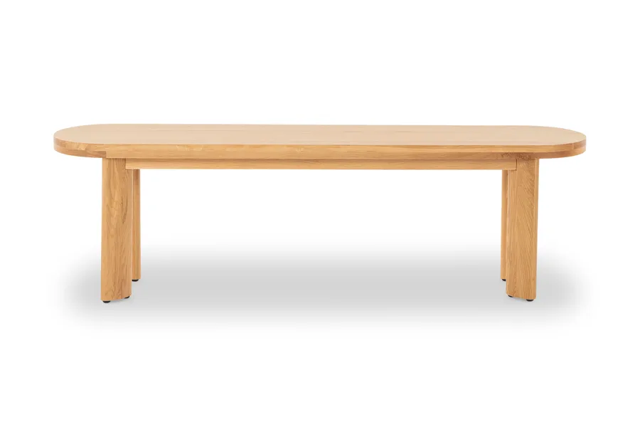 Graze Cross 180cm Oak Bench, Solid American Oak Timber, by Lounge Lovers