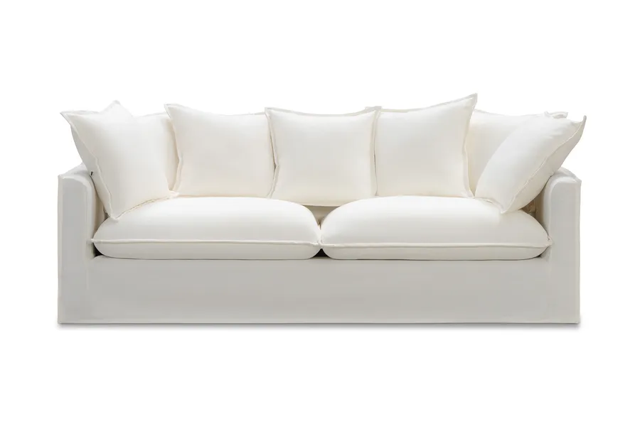 Venice Coastal 3 Seat Sofa, White, by Lounge Lovers