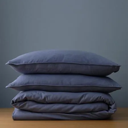 CoziCotton Flannelette Quilt Cover Set Canningvale - Mineral Green, King, Cotton