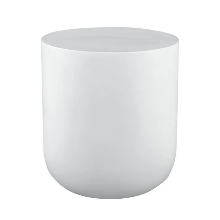 Mara White Concrete Side Table