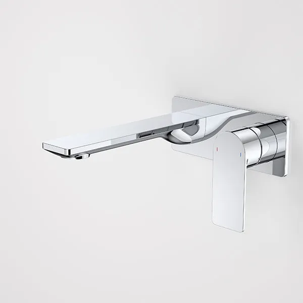 Caroma Urbane II 180mm Lead Free Wall Basin/Bath Mixer Rectangle Chrome