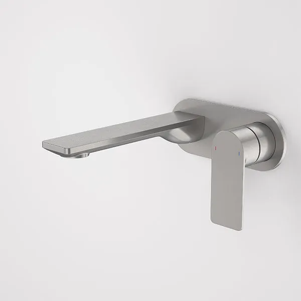 Caroma Urbane II 180mm Lead Free Wall Basin/Bath Mixer Round Gunmetal