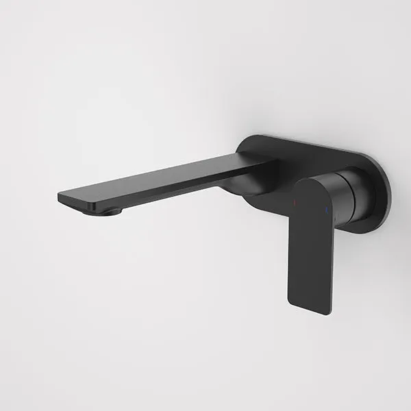 Caroma Urbane II 180mm Lead Free Wall Basin/Bath Mixer Round Matte Black