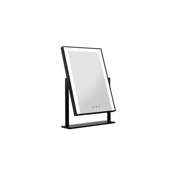Rebellim Hollywood Tabletop LED Dressing Standing Mirror - Black by Interior Secrets - AfterPay Available