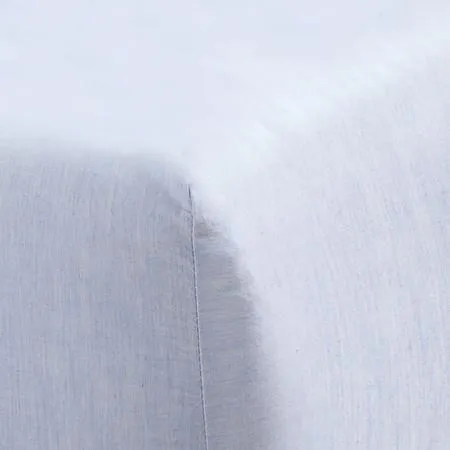 Vintage Fitted Sheet & Pillowcase Set Canningvale - Misty Blue Melange, Double, Softwash Cotton